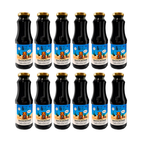 Kit com 12 Sucos de Uva Tinto Integral