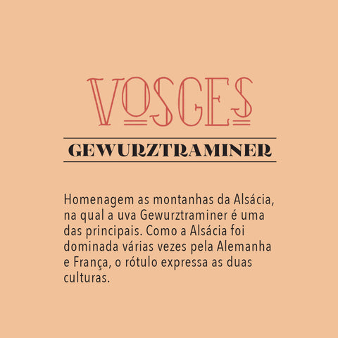 Vinho Branco Gewurztraminer Vosges