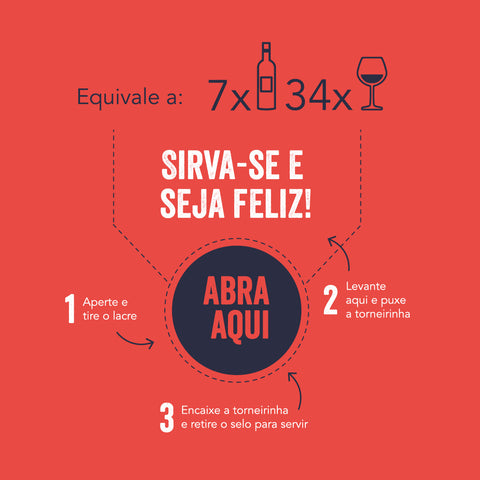 Bag in Box Vinho Tinto Marselan Vassal