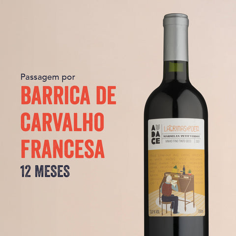 Vinho Tinto Marselan/Petit Verdot Lágrimas do Poeta
